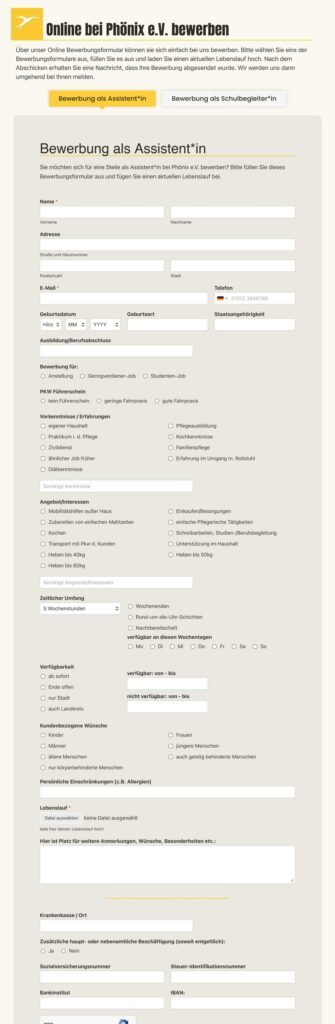 Bewerbung-phoenix e.v.