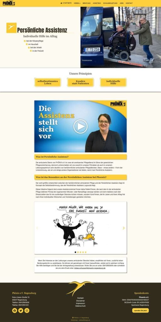 webseite phoenix e.v. präsentation 3