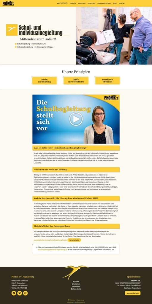 webseite phoenix e.v. präsentation 6