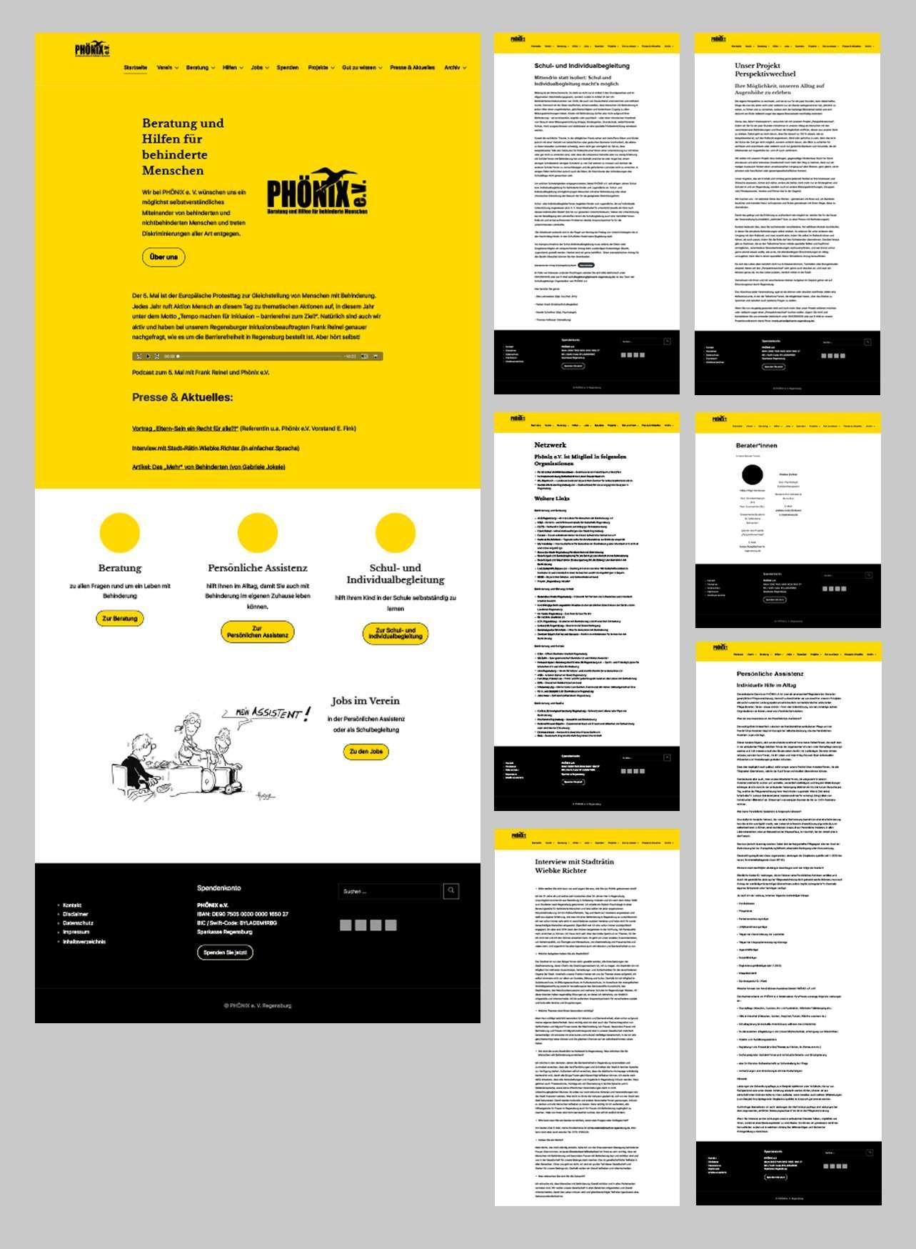 vorher nacher webdesign präsentation