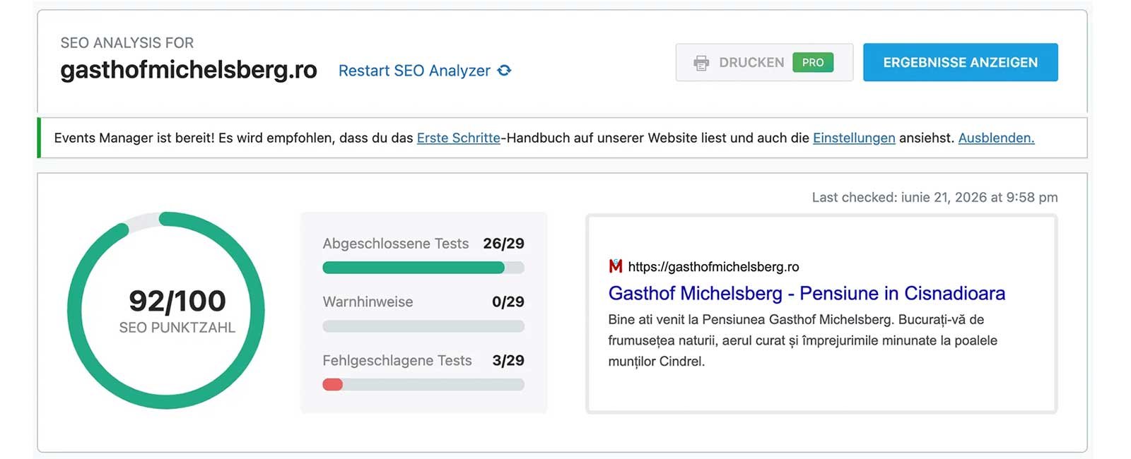 seo ergebnis