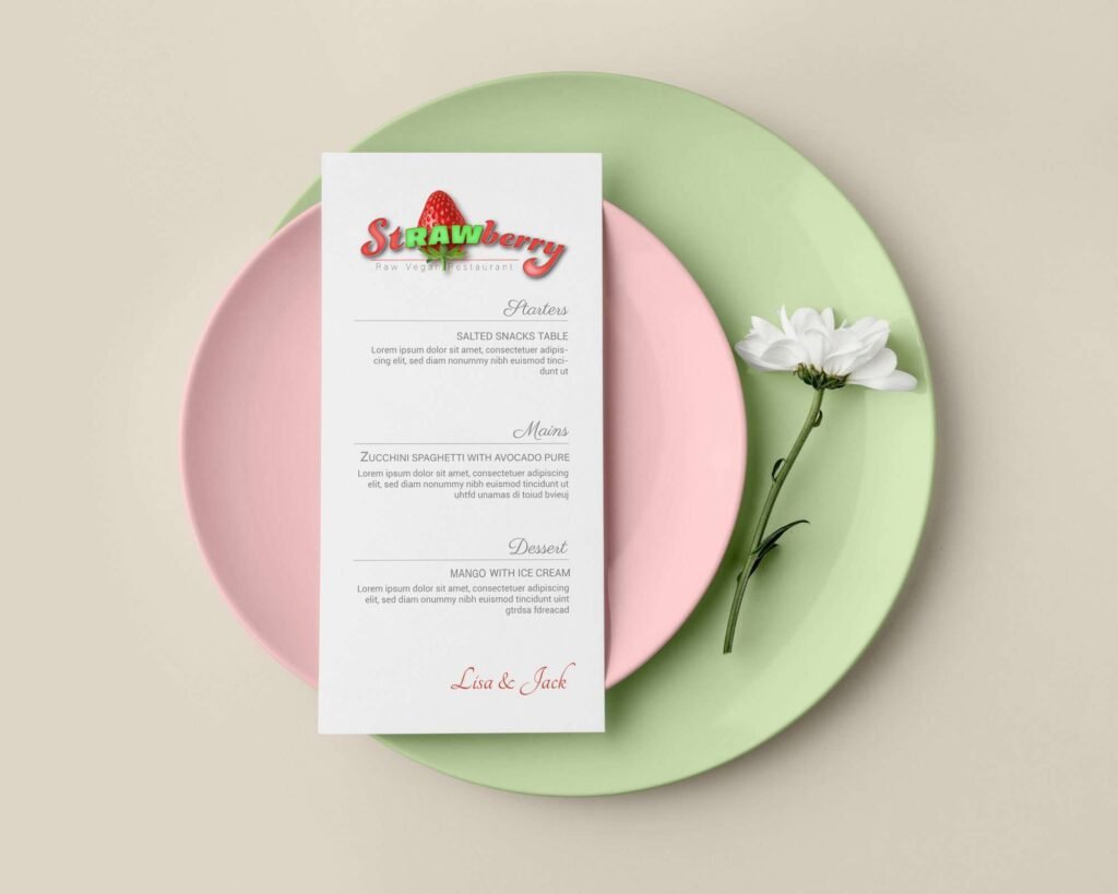strawberry logo flyer