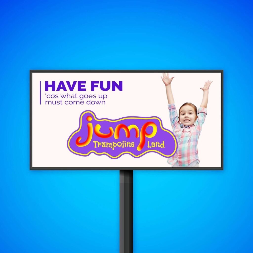logodesign projekt jump Billboard-Mockup