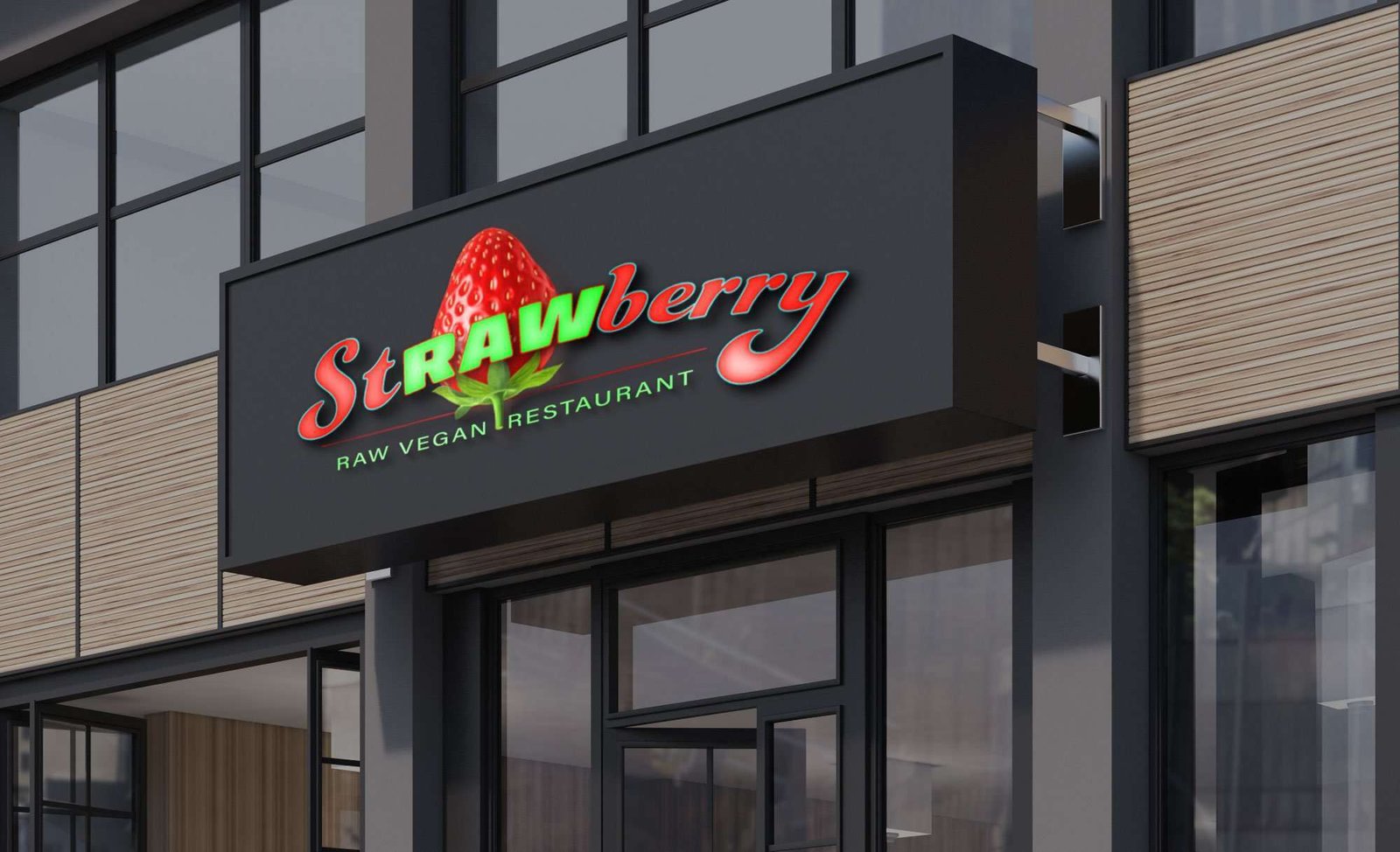 strawberry logo projekt eingang