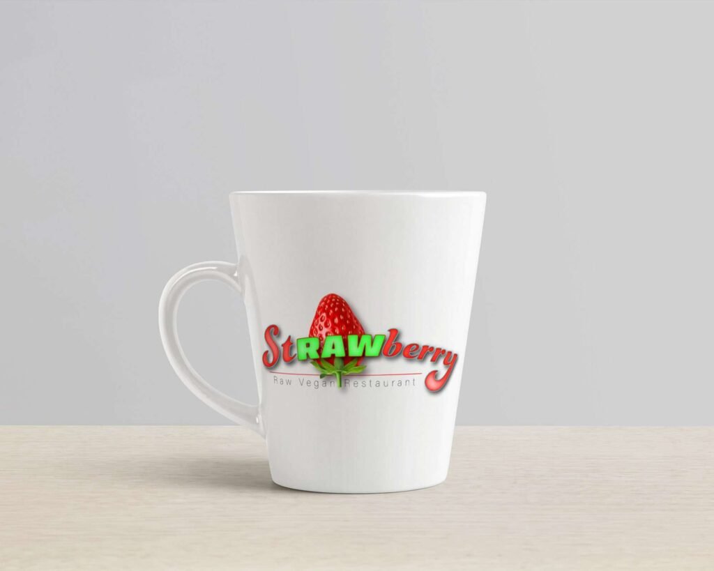 strawberry logo tasse