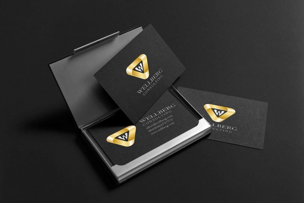 wellberg logo projekt visitenkarte